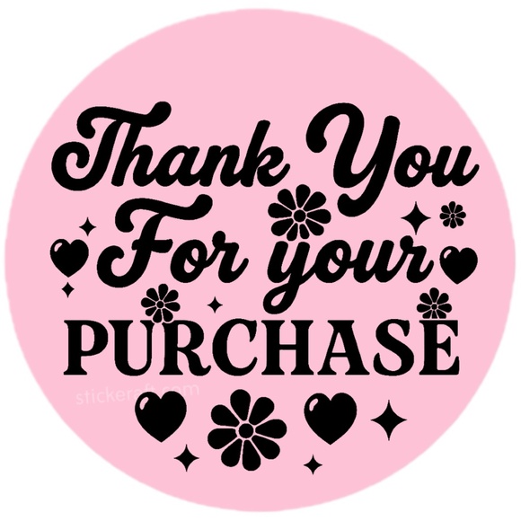 Thank You for Your Purchase Stickers – 2" Round Labels for Packaging – 100 PCS - Picture 5 of 15